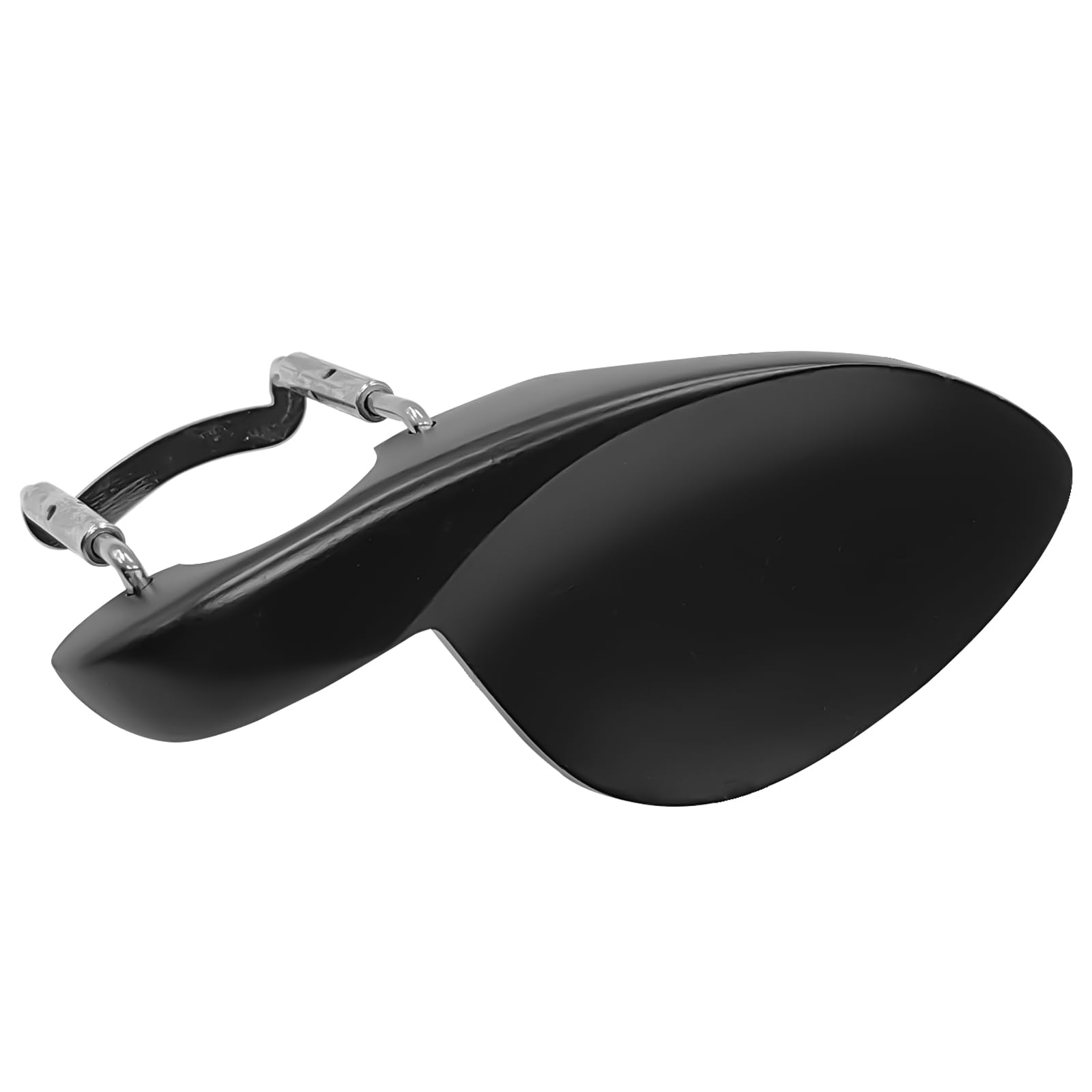 MusiinViolin ebony chinrest with standard stand, suitable for 1/4-4/4 violin Violin accessories (black)