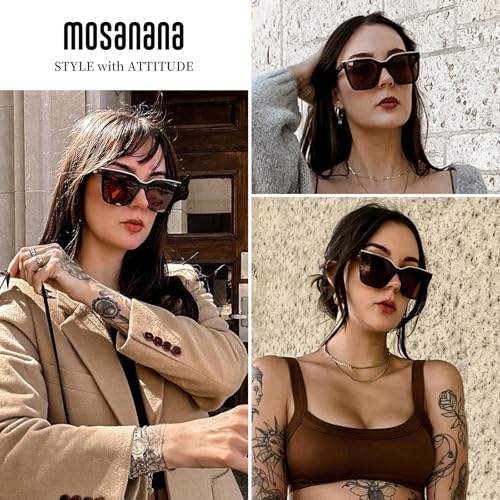 mosanana Square Trendy Polarized Oversized Sunglasses for Women Men 2025 UV400 MS523673