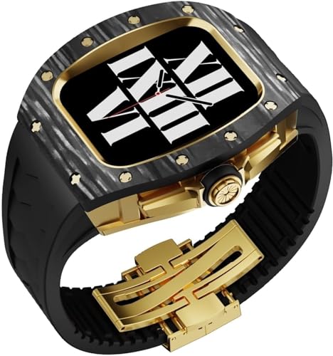 Boîtier carbone Apple Watch 45mm cadeau idéal homme luxe