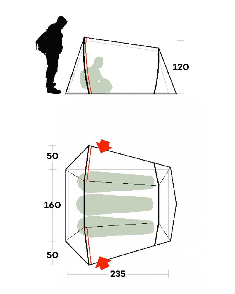 Ferrino Tent Lightent 3 Pro Carpa, Unisex Adulto