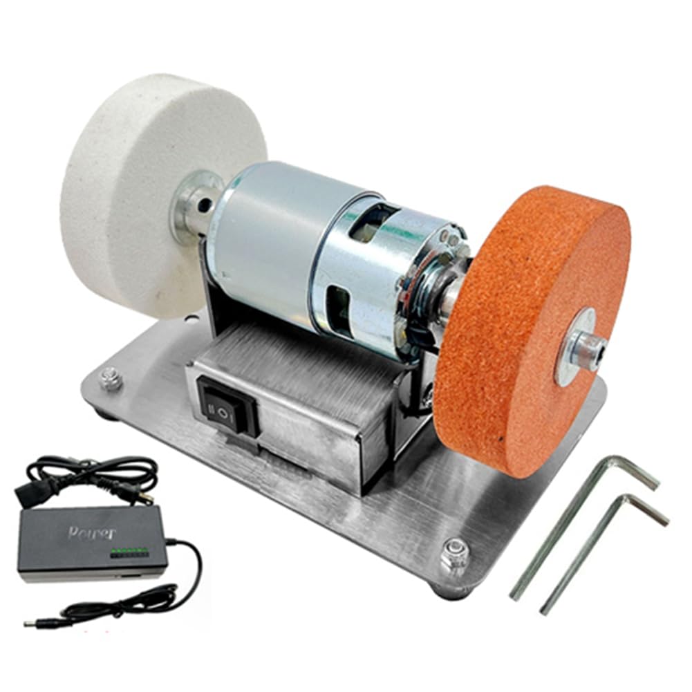 Enchufe Europeo, Amoladora Doble de 100 W, Motor de Amoladora, Mini Muela Eléctrica de Pulido Grueso y Fino, Piedra de Afilar
