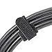 60 PCS Cable Ties,Viaky 6 Inch Reusable Cord Organizers Straps Hook And Loop Cord Ties For Wire Management, Cable Zip Ties Cord Wraps For Power TV Ethernet Cables (Black)