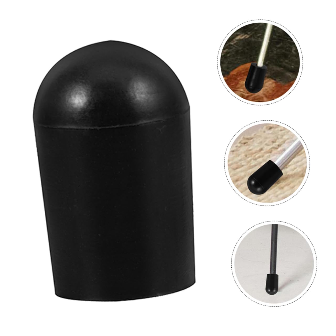 Toyvian 16pièces Embouts Anti-dérapants Caoutchouc pour Piquet De Contrebasse Accessoire De pour Instrument à Cordes Installation Facile Et Compatible avec Divers Modèles