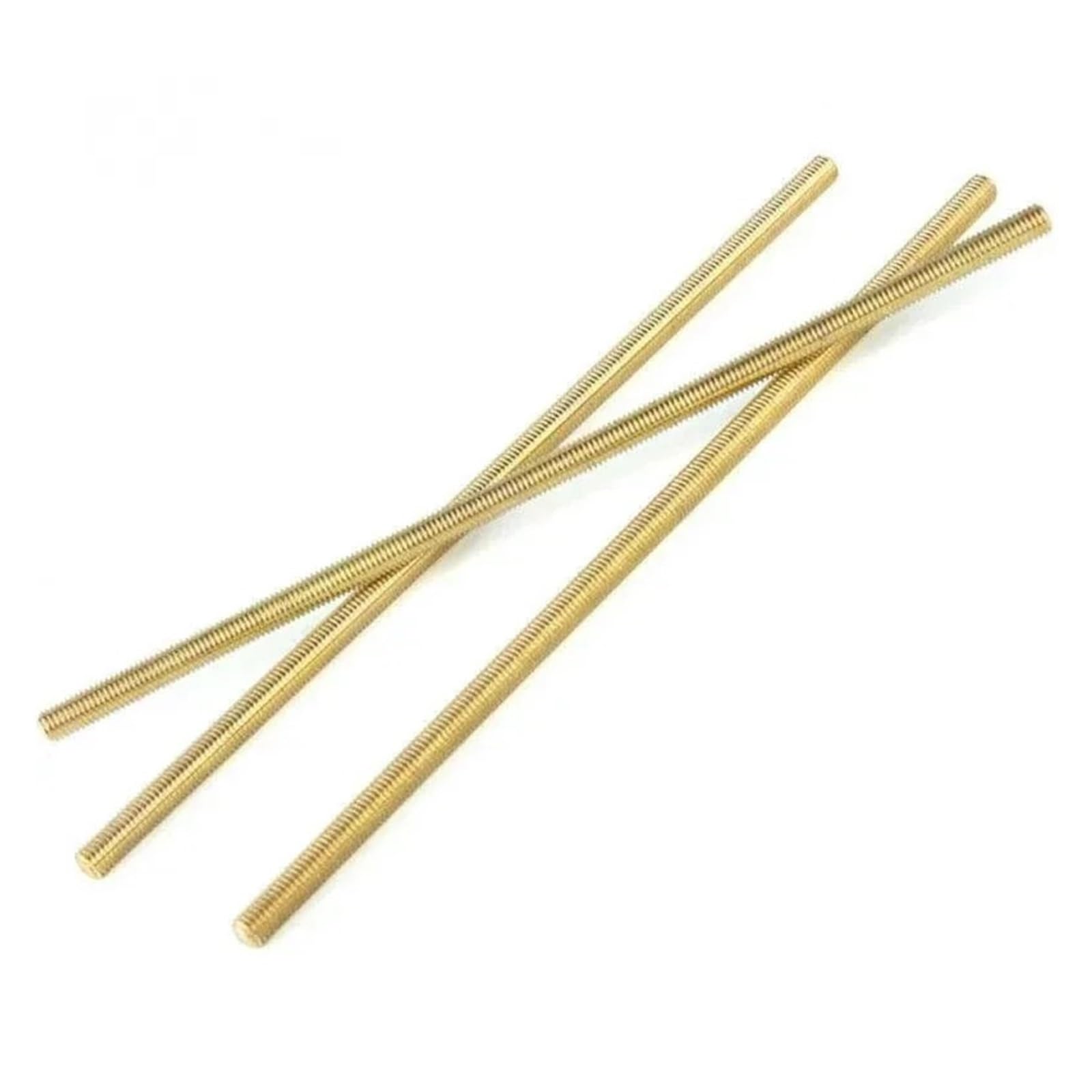 1 Uds varilla roscada de latón M2 .5 M3 M4 M5 M6 M8 M10 M12 M14 M16 barra de perno 250mm 500mm sujetador de rosca completa