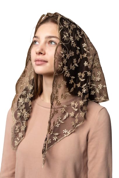 Maria VeilsCatholic Mantilla Mass Infinity Veil Church Lace Veil Spanish Chapel Mass Head Covering Veil