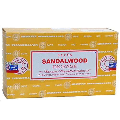 Sándalo – 180 g – Varillas de Incienso Satya Sandalwood