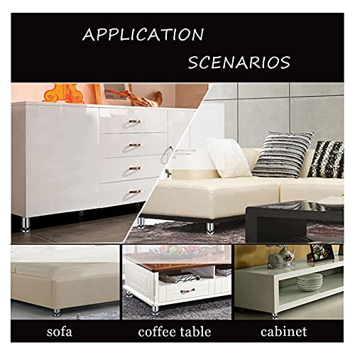 Patas ajustables para muebles de TV y sillas de baño, juego de aleación estable 8