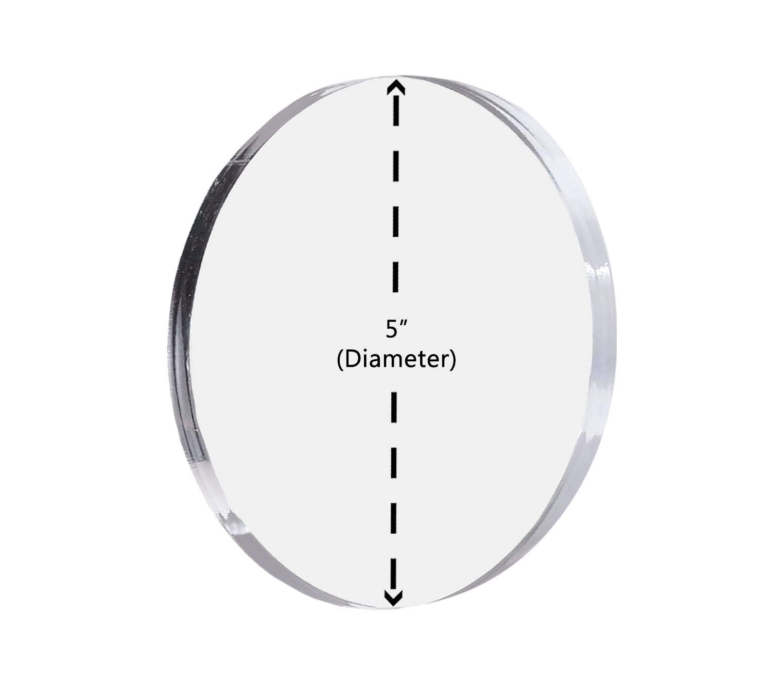 4 Pack Clear Circle Acrylic Sheet 5