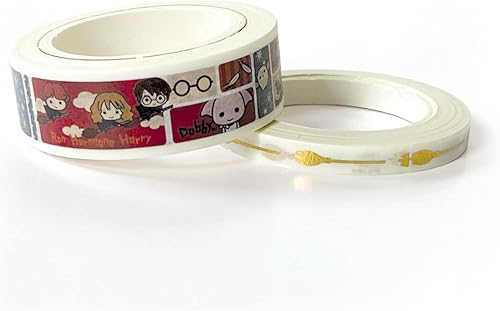 Miniatura 2 de Paper House Productions Harry Potter Chibi Icons - Juego de 2 rollos de cinta washi decorativa para álbumes de recortes y manualidades