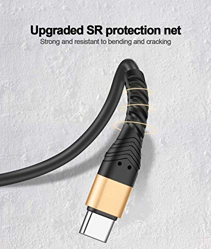 Usb Type C Charger Cable Fast Charging 3Ft,2Pack 3Foot Usb A To Usb-C Phone Charging Cord For Samsung Galaxy S20 S10 S10E S9 S8 Plus Note 10 9 8,Z Flip,Lg V50 V40 V30 V20 #TOP2