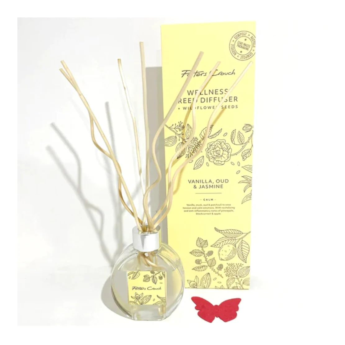 Potters Crouch Wellness Reed Diffuser - Vanilla, Oud & Jasmine