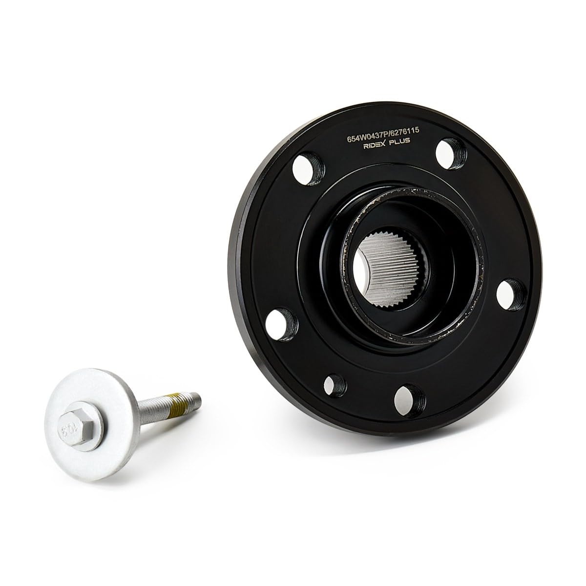 RIDEX PLUS 654W0437P Juego de cojinete de rueda Delantero, ambos lados con tornillo Compatible con VOLVO V50 545