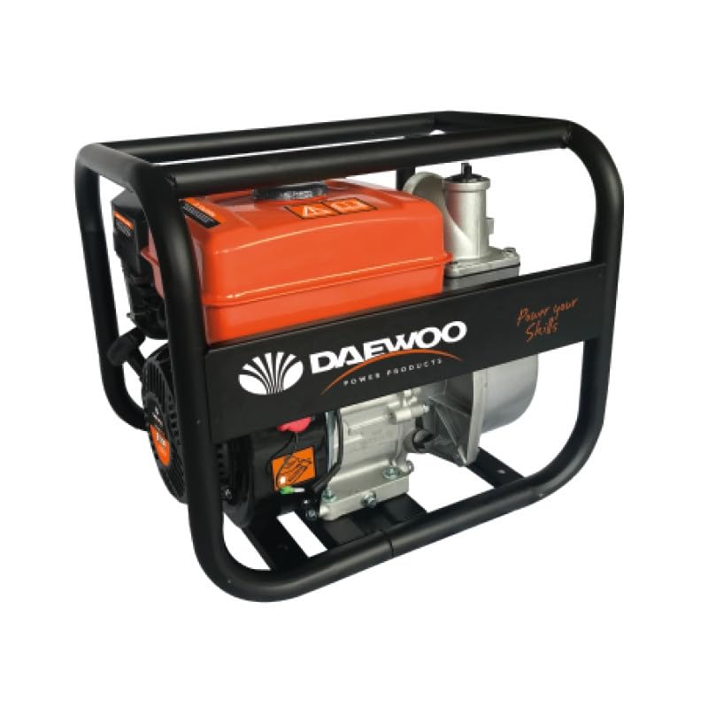 Daewoo Motobomba a Gasolina GAET50-6.5 HP, 196cc, Caudal 28.000 L/h, Elevación 26 m, Diámetro 2”, Succión 8 m, Tanques 4.5 L 700113