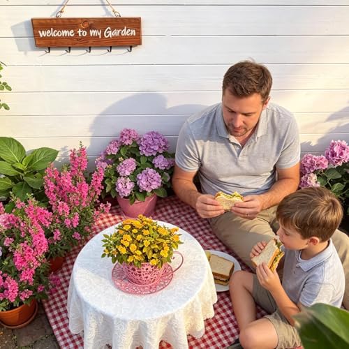 Jardinière décorative tasse rétro, le cadeau de jardinage idéal