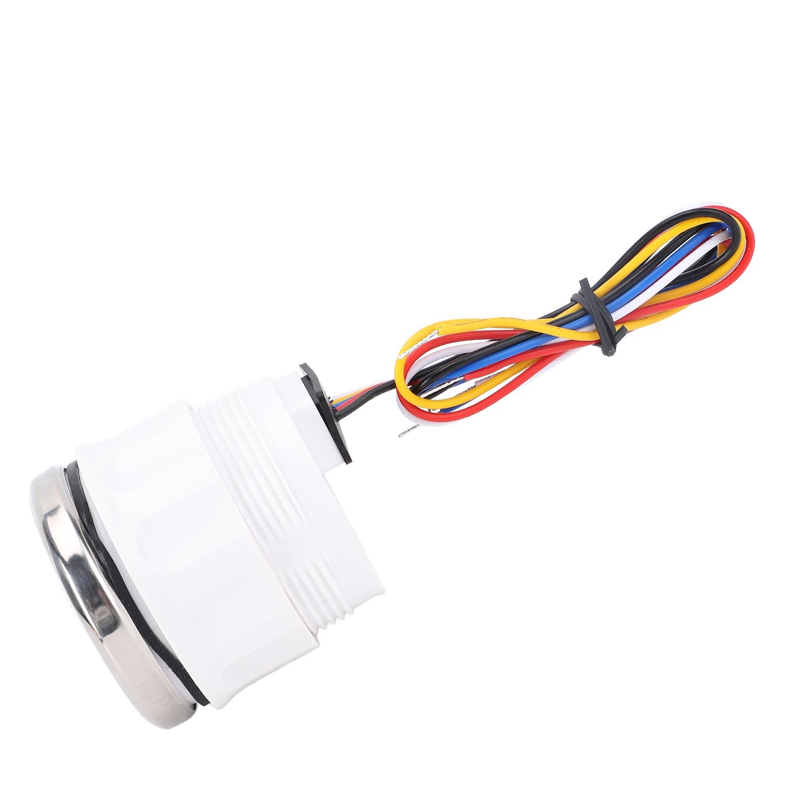 Pain du Tachymètre de 52 Mm Motor 4000rpm avec Compteur D'heure 7 Couleur Rétro-éclairage pour le Tracteur de Camion RV Boat DC 9 à 32V (Couvercle en argent noire CX6225)