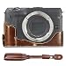 Produktbild First2savvv Gehäusehälfte präzise Passform PU-Leder Kameratasche Fall Tasche Cover für Canon EOS M3 mit Kameragurt