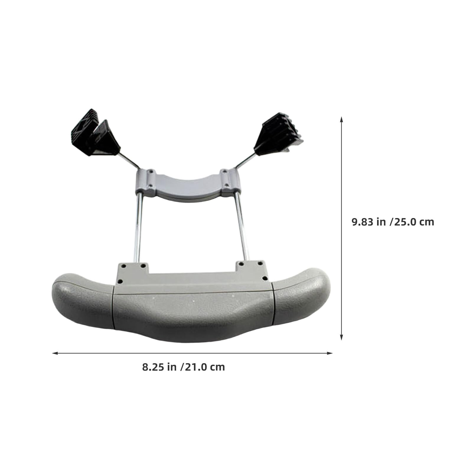 Appendiabiti Auto Retrattile 2 Pezzi in Lega e Plastico | Vestiti e Completi, per Interni e Viaggio, Design Moderno Grigio Supporto Robusto