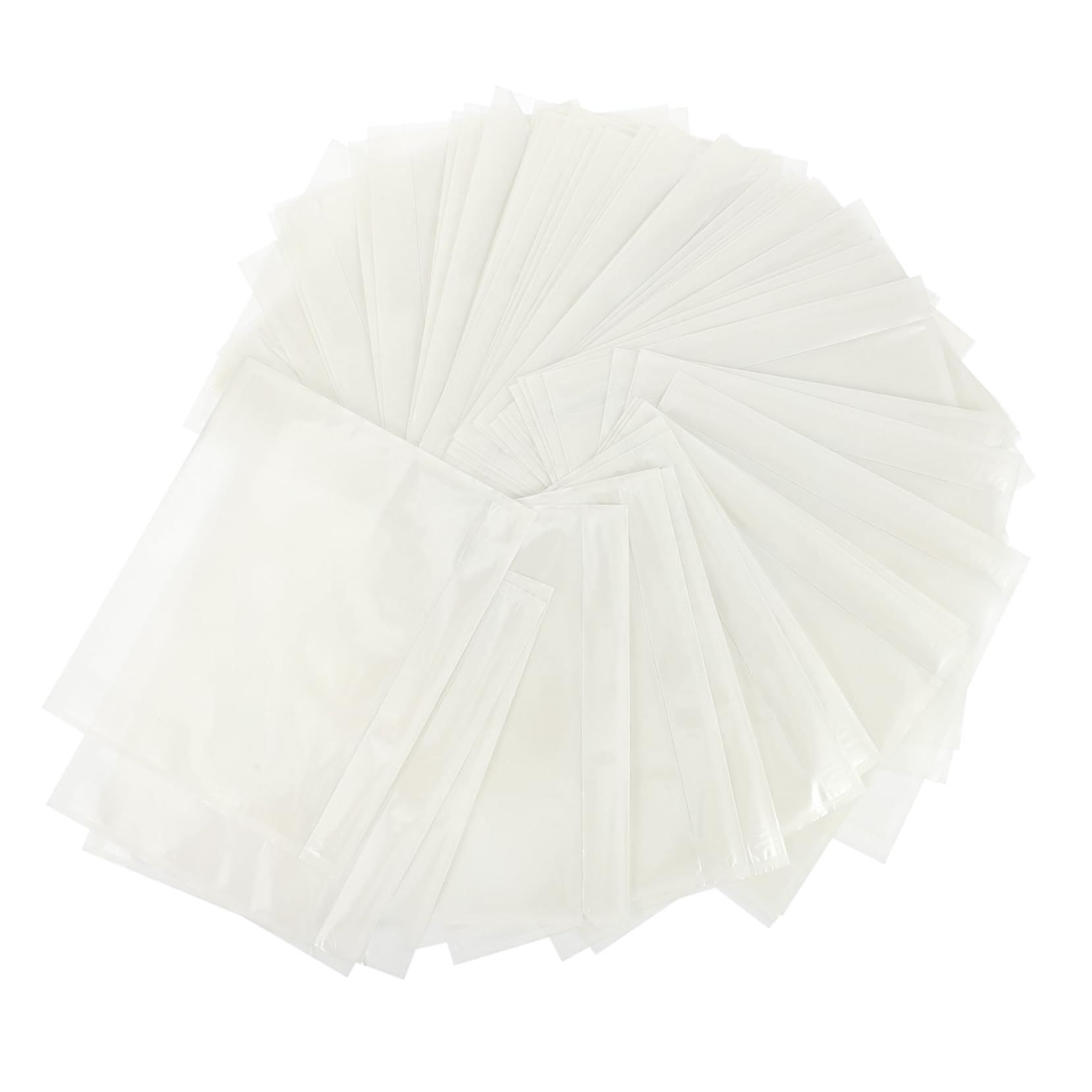 VILLCASE 50 Pcs Box List Backing Bag Adhesive Label Pockets Clear Envelopes Receipt Bag Clear Document Pouch Packing Checklist Bag Clear Holder Transparent Receipt Protection Bag or