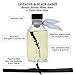 LOVSPA Reed Diffuser Set, Lavender & Black Amber Scented Oil Diffuser with Sticks, Home Fragrance Accessories for Bathroom Shelf Decor, Aroma Diffusers for Home or Office Desk, USA Made