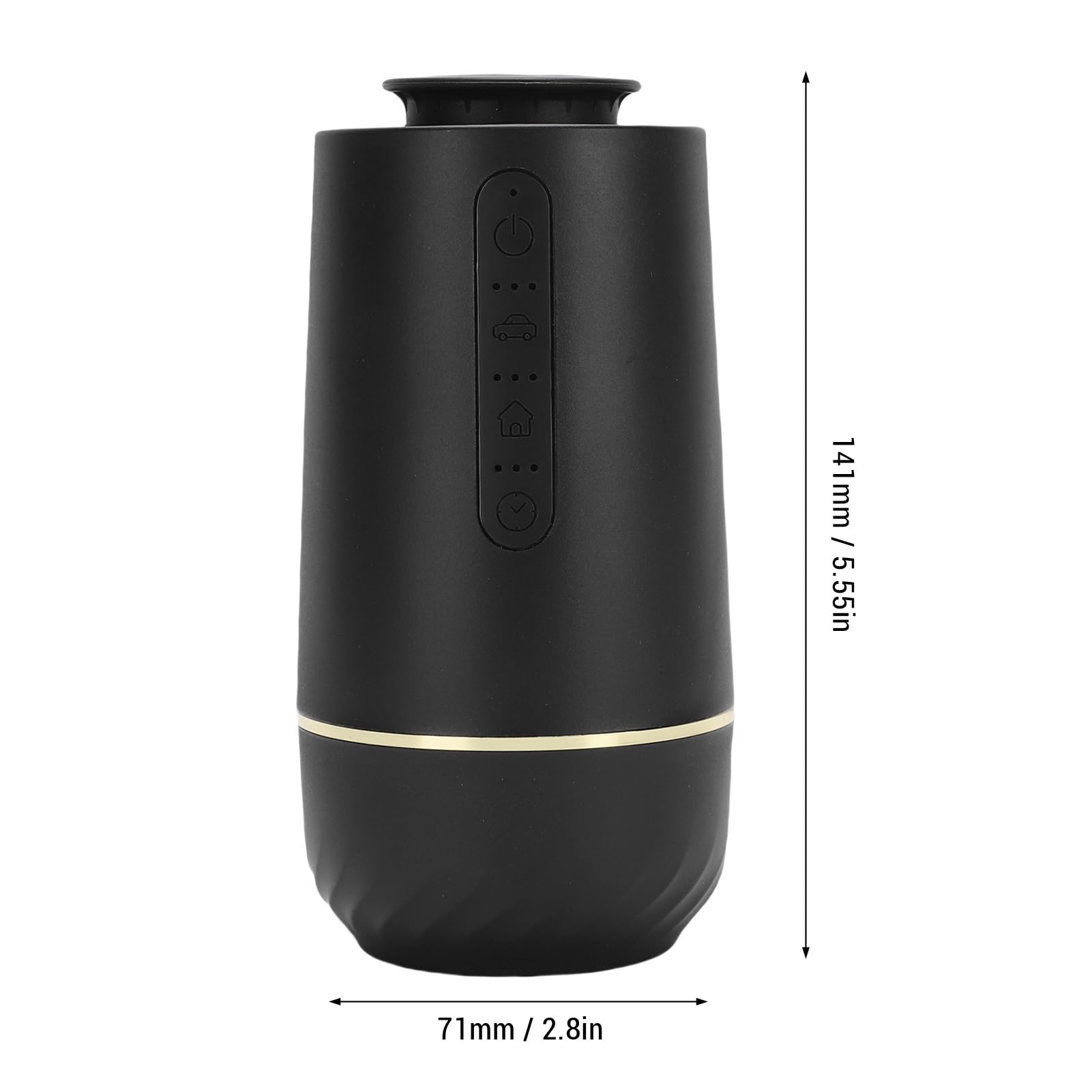 TOPINCN Difusor de Aceite Esencial para Coche, 3 Modos Ajustables con Tecnología de Detección Inteligente, Batería de Litio de 800 MAh y Luz de Estrella, para Aromaterapia en Coche,