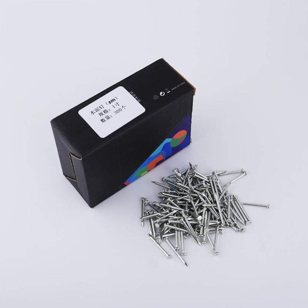 50 Uds. Clavos de acero de cabeza plana endurecidos for sujetadores de perchas de pared de hormigón(D4*L40MM)