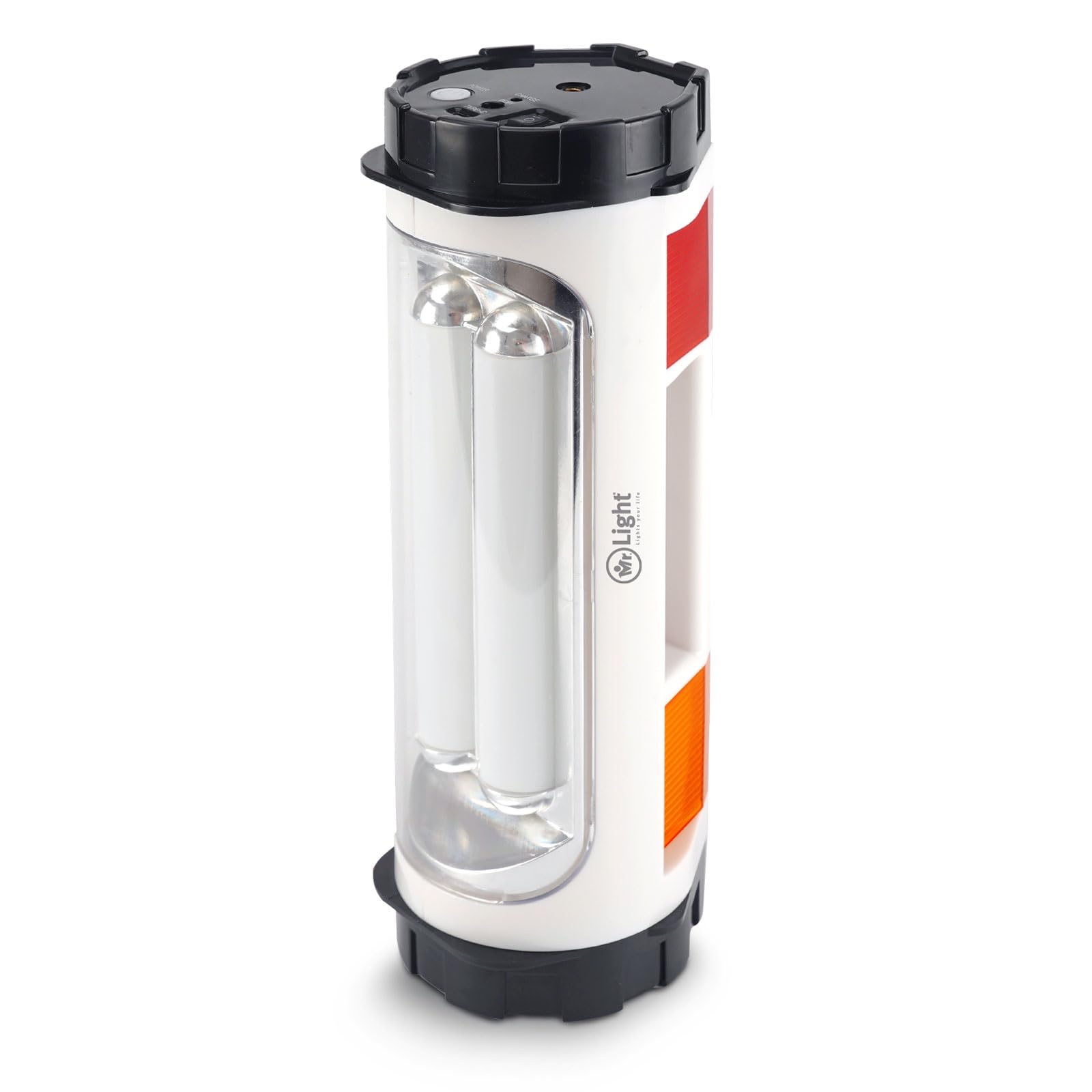 Mr.Light Emergency Lantern with Bluetooth Speaker,Lantern with Emergency Flash Warning Light,6 Hours Working-Solar Charging Port,Overcharge Protection - 2 Year Warranty,MR 370