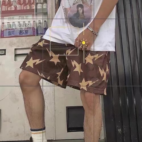 BOOMLEMON Mens Mesh Graphic Print Shorts Casual Workout Cool Shorts Gym Basketball Running Short Pants4