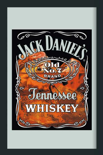 Empire Merchandising 537775 Jack Daniel'S Whiskey Old 2 - Espejo con decoración y Marco imitación Madera (20 x 30 cm)