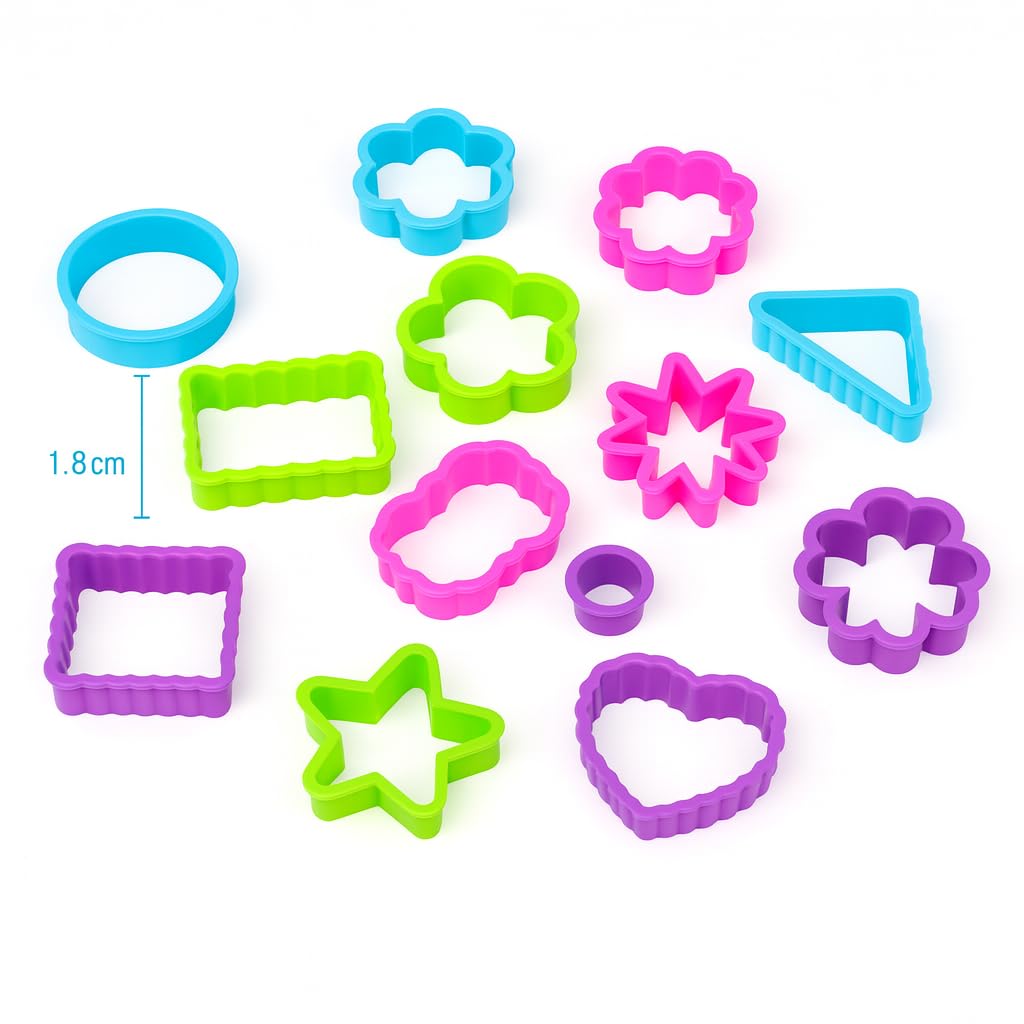 Playdough Tools for Kids - 17 Piece Play Dough Cutters, Rolling Pin & Accessories Set for Toddlers, Multicolor - Image 3