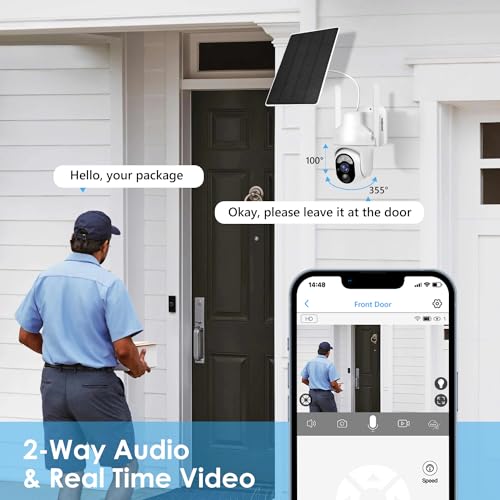 Geekee Cameras For Home Security, 360° Ptz Solar Camera Outdoor Wireless With Motion Detection thumb #5