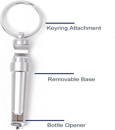 Miniatura 5 de BJinegely Mini llavero sacacorchos, elegante abridor de botellas portátil 3 en 1, sacacorchos de botella de vino, actualización de abridor de