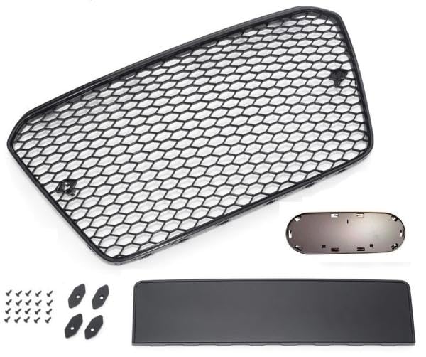 Calandre avant en nid d'abeille compatible avec A5 S5 12-16 grille de pare-chocs antibrouillard