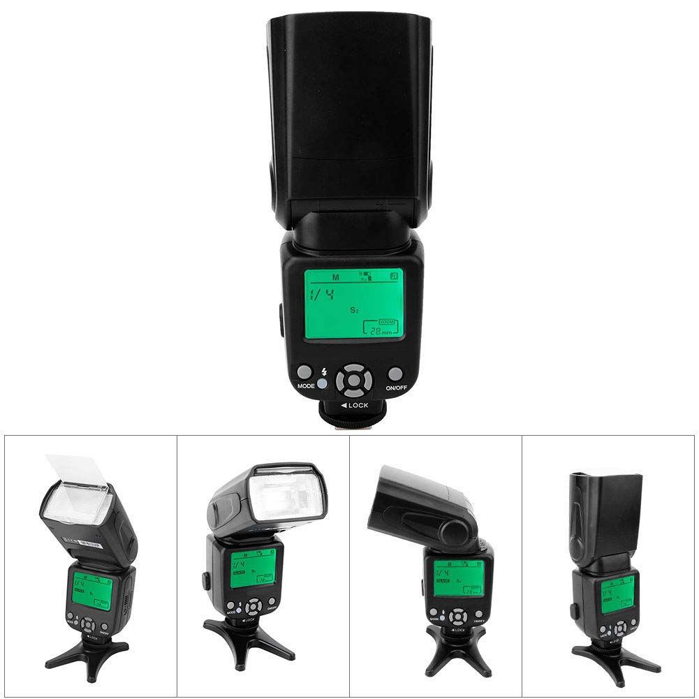 Linterna de Cámara Yctze de Plástico TRIOPO TR-960II, Luz de Flash Profesional en Cámara, Speedlite Externo para Canon, Nikon, Luz de Flash de Cámara