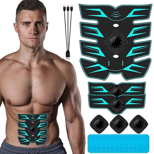 Mapille EMS Bauchmuskeltrainer, EMS Elektrische Muskelstimulation, 12 Modi & 20 Intensitäten, EMS Trainingsgerät, Bauchtrainer Ganzkörper ABS/Bauch/Arm/Po Trainer, Männer und Frauen Mapille EMS Bauchmuskeltrainer, EMS Elektrische Muskelstimulation, 12 Modi & 20 Intensitäten, EMS Trainingsgerät, Bauchtrainer Ganzkörper ABS/Bauch/Arm/Po Trainer, Männer und Frauen