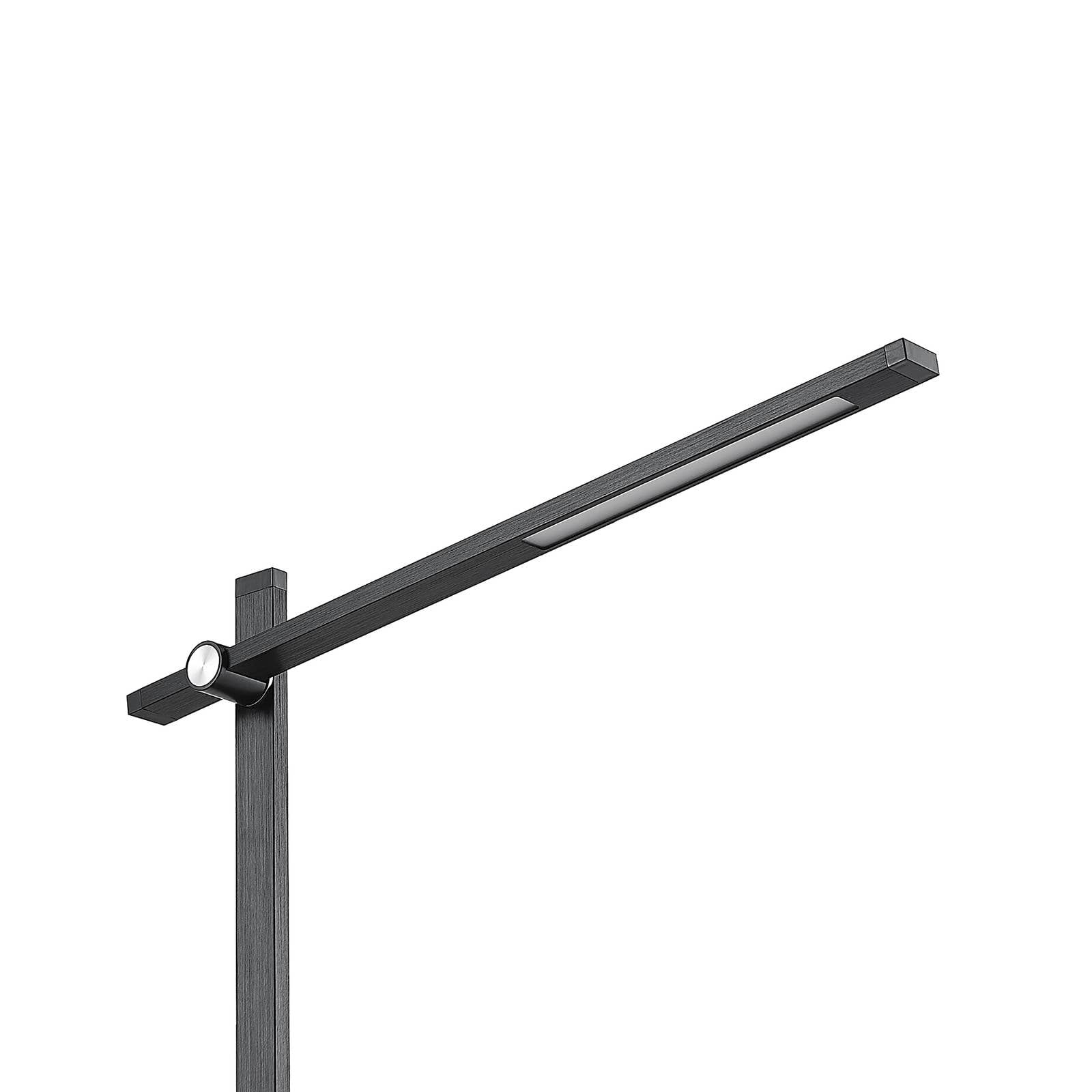 Lucande LED Tischlampe Wasko dimmbar (Modern) in Schwarz aus Metall (1 flammig,) - Tischleuchte Schreibtischlampe Nachttischlampe Arbeitszimmerleuchte | Moderne Schreibtischlampe, 3000 K, warmweiß, für Büro, Arbeitsplatz