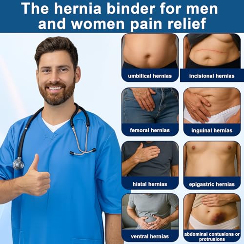 Faja para hernia umbilical para hombres y mujeres, soporte ajustable XL miniatura 7