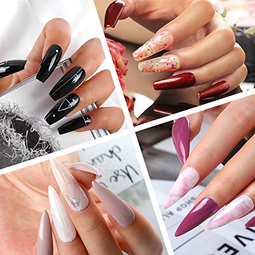 image for COSCELIA Gel Nail Polish Starter Kit with 36W LED Curing Lamp 8 Colors