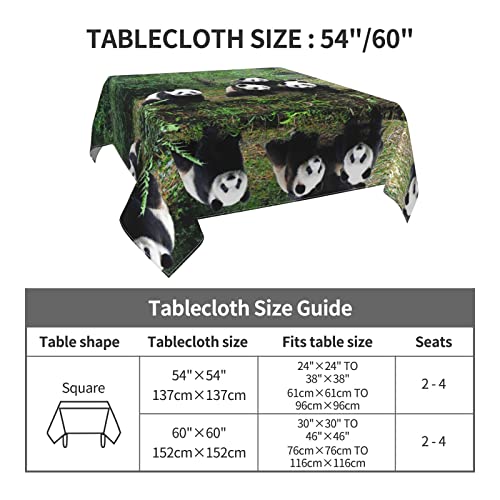 Nappe carrée panda anti-tache et imperméable pour table propre sans effort - 3