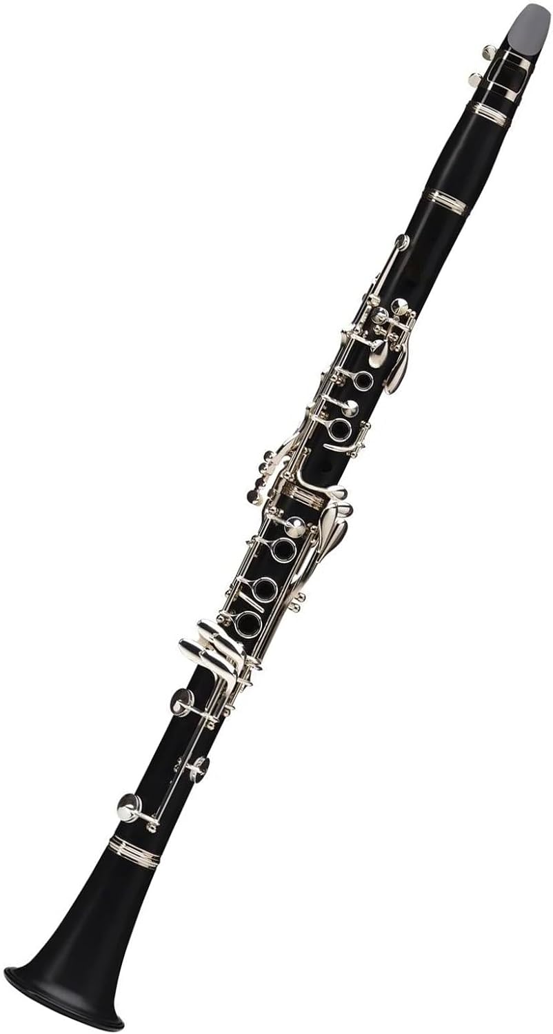 クラリネット クラリネット-clarinetベークライトインスツルメント 17 キー Bb 要訣セットニッケル-nickelシルバーヒョウメン