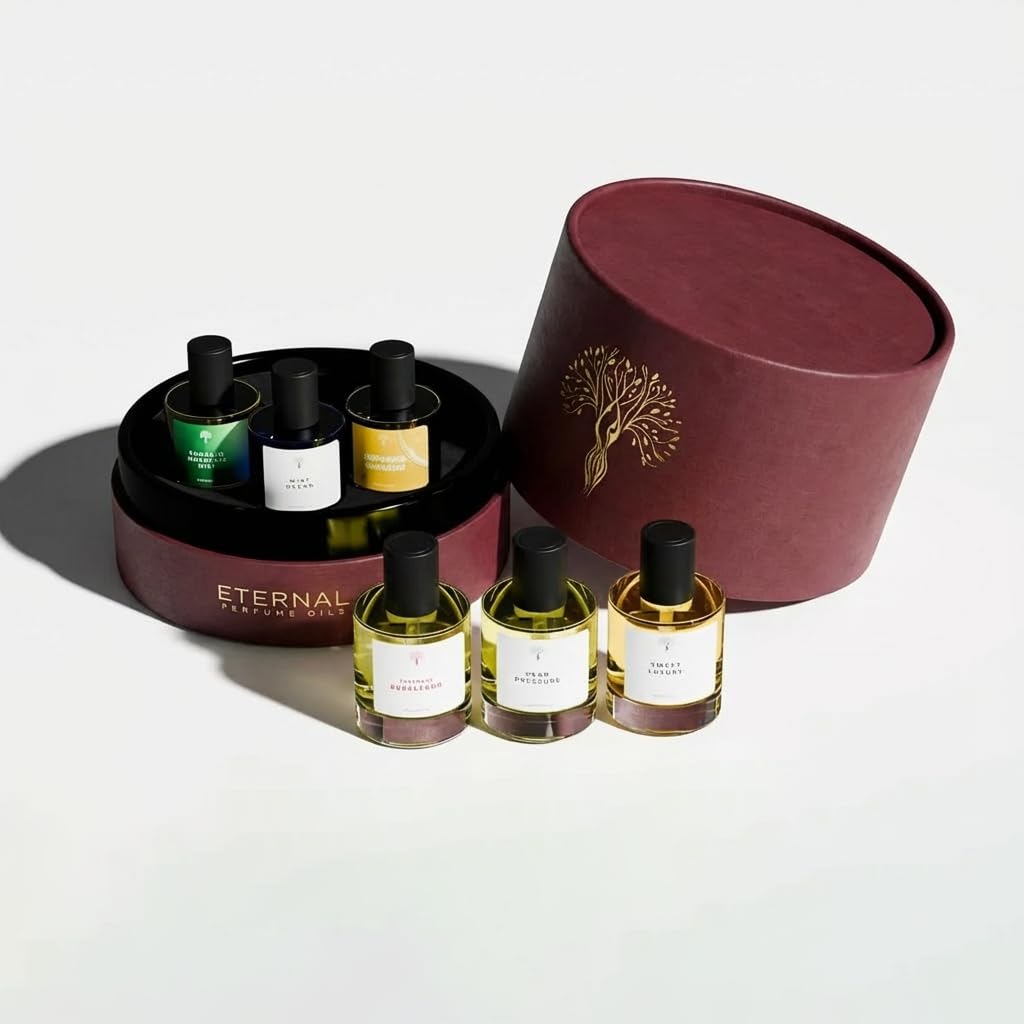 Unique Gift Set | 6 Pcs Exquisite Scents Inspired by Iconic Fragrances | Long-Lasting - Unisex Perfume Oils(Bubble Gum Pear Pressure,Sweet Luxury, Sunflower Lemonade,Emerland Mountain Mist,Mint Ocean) - Image 5