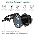 Cikuso Conector USB para Automovil 12V 5V 4.2A Cargador Doble para Automovil...