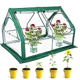 Portable Greenhouse for Garden Bed ,Easy Set-Up Gardening Flower House & Plant Sunshine Room with PV