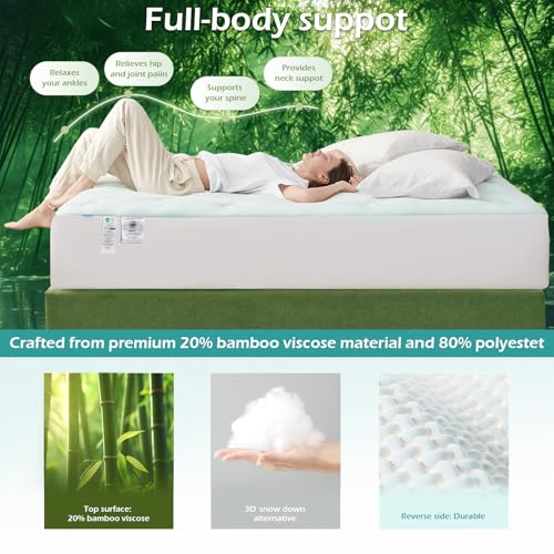 Image of Hansleep Full Size Mattress Topper Memory Foam, Full Foam Mattress Pad