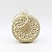 Redondos de la señora Retro Holding Bolso de la Cena, de la Dama de un Hombro del Banquete del Bolso con el Diamante de Bloqueo, Oro/Plata/Negro, 15 * 6 * 15 cm Bolsa de Honda (Color : Gold)