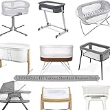 Odot Cot Bed Sheets, Bedside Cribs Fitted Sheets for Boys and Girls, Baby Bed Sheets Cot Bed Mattress Protector, Bassinet Sheets, Easy Care Soft and Dureable (Fits 41x82cm,Clouds) - Image 6