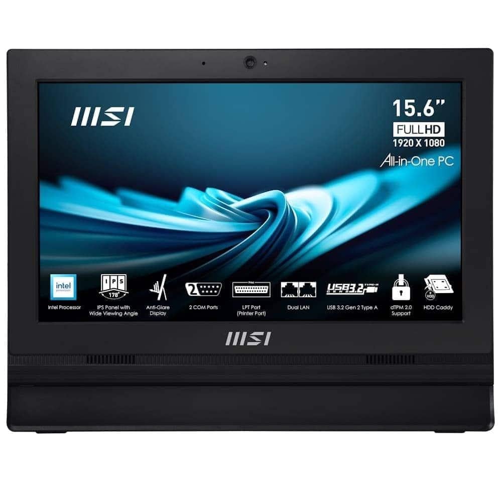MSI PRO AP162T ADL-042XEU 15.6 FHD INTEL N100 8GB DDR4 256GB SSD FDOS DOKUNMATIK SIYAH AIO PC