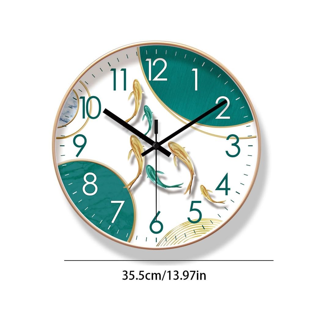Orologio da parete Orologio da parete al quarzo silenzioso da hotel, orologio da soggiorno, orologio da parete cinese Reloj De Pared(B)