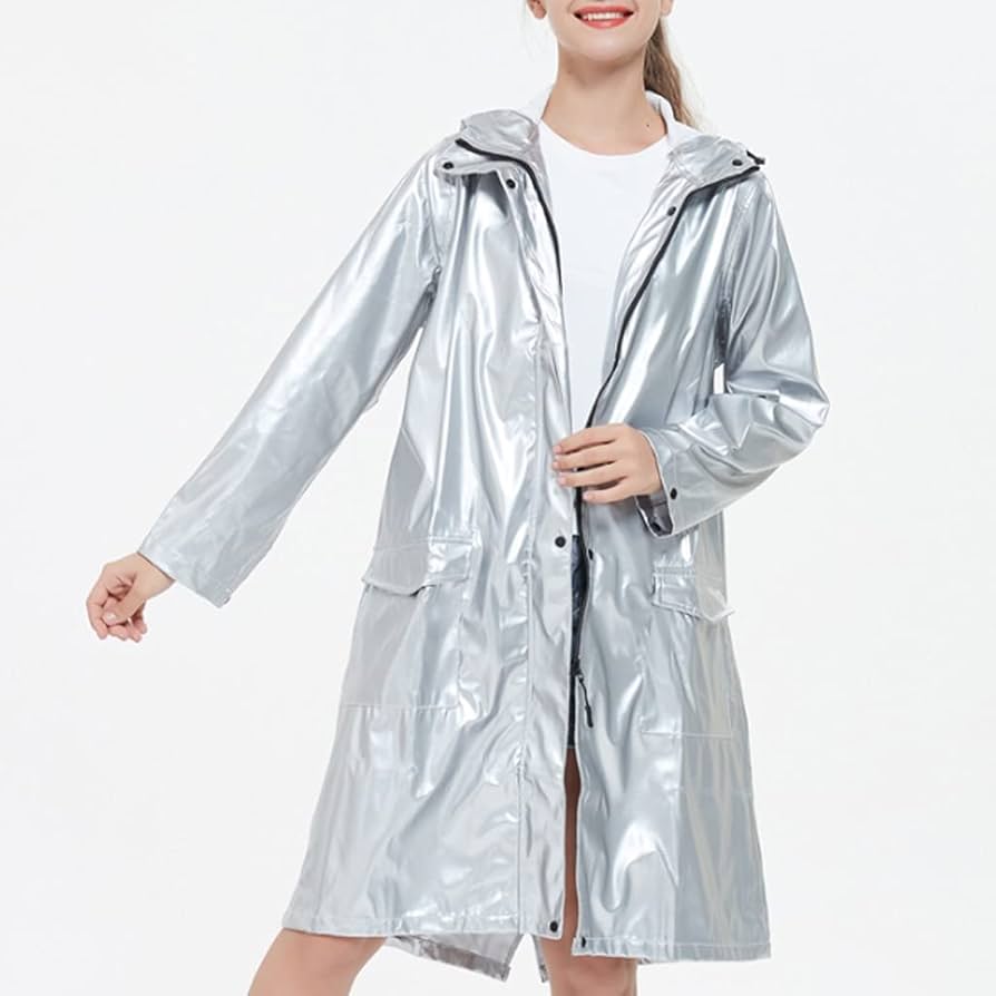 希少　SOLARIS&Co. VENTILE COAT Amazon.com: YMGSCC Cool Silver Soft Leather Rainstorm Net