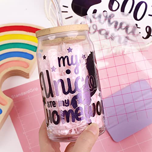 Wrapxpert Chameleon Metallic Permanent Vinyl Purple 12"X5Ft Metallic Adhesive Vinyl Roll Easy Cut And Weed Gradient Color Change Vinyl For Crafts Signs Lettering Graphics #TOP3