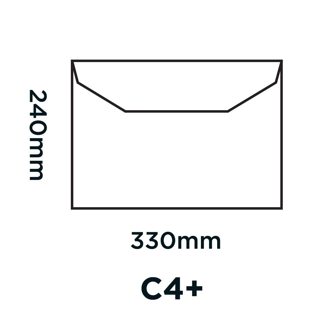 Blake Everyday | enveloppe C4+ (24 x 33 x 0cm) | lot de 250 unités | 100 GSM | enveloppes blanches gommées enveloppe | pack múltiple papeterie | Modèle 9709